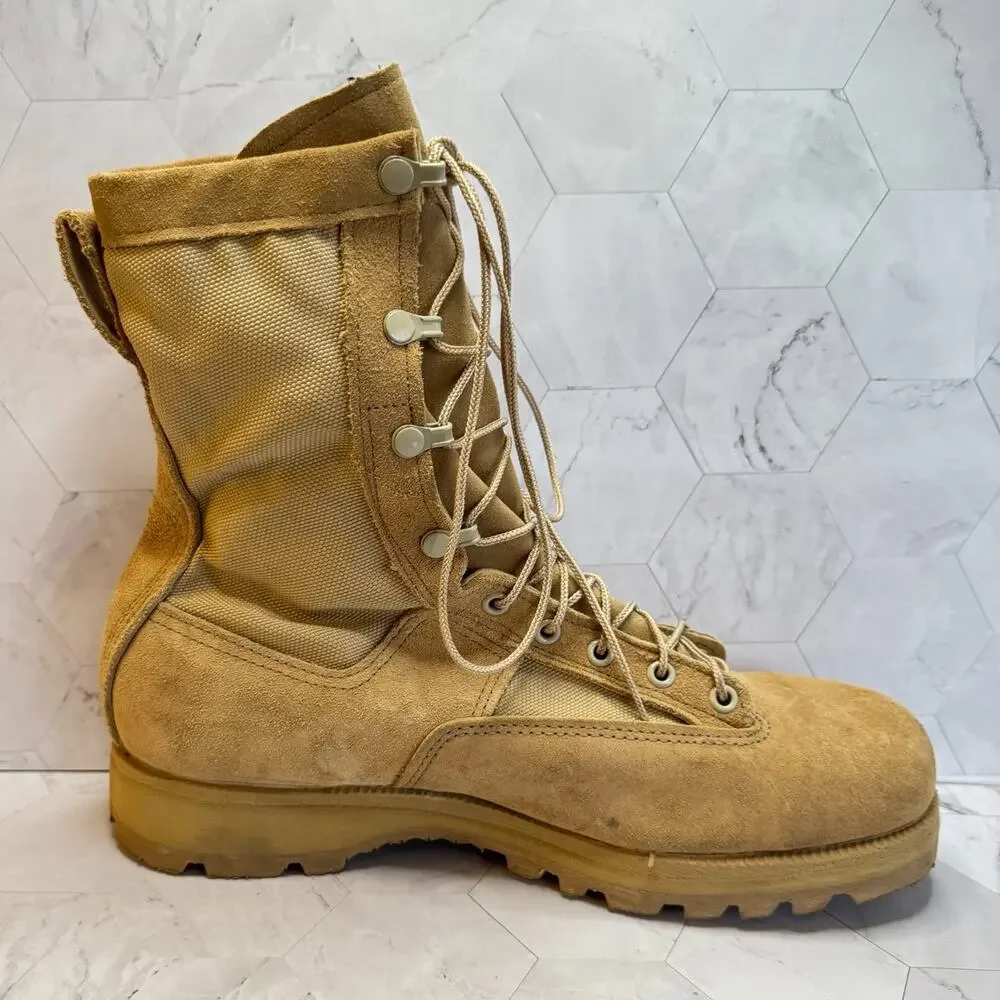 Belleville USA MFG Combat Boots Size 11.5 US Military Desert Tan Made In USA